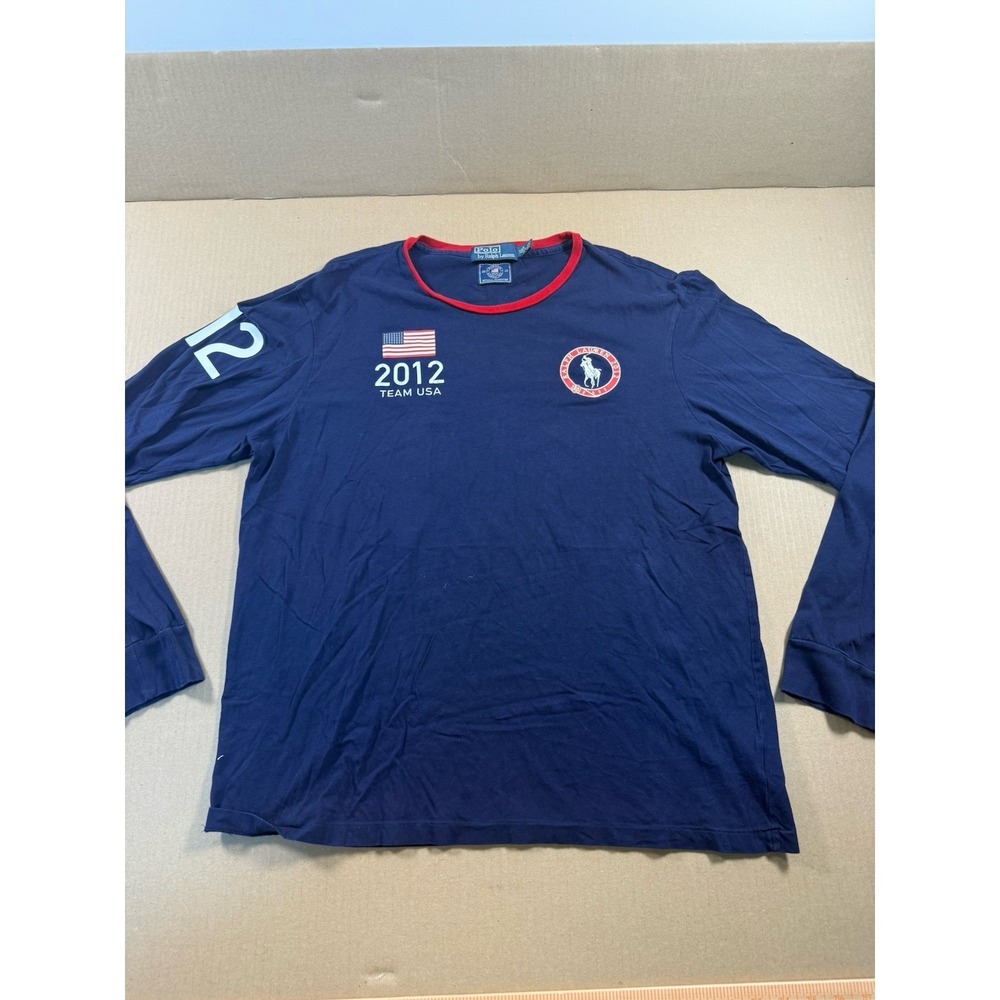 Polo Ralph Lauren Men Long Sleeve XL olympics 2012 Team USA GT Britain 12